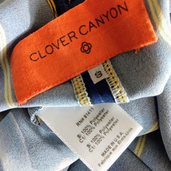 Clover Canyon tank floral stripe high low - Picture 9 of 9